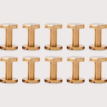 황동 평면 리벳 10mm 10p, 10개