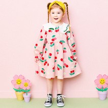 헤이미니 여아용 달콤체리카라 원피스