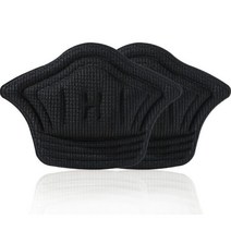 리프 두꺼움 뒷꿈치 패드 블랙 2p 세트, 1세트