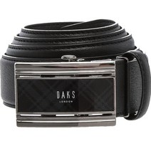 닥스 Gloss Check 체크 패턴 크리스탈 버클 자동 벨트 DBBE2E784BK