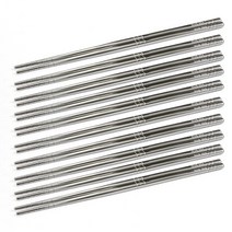 올비아 스텐 304 사각 2중 젓가락 10세트 23cm 11817, 젓가락 10쌍, 그레이