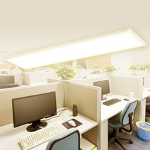 시그마엘이디 LED 엣지 플러스 무타공 면조명 1280 x 320 mm 50W, 전구색