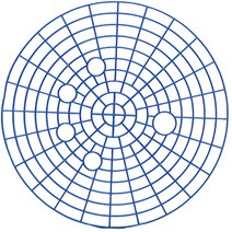 플렌티 세차버킷 그릿가드 26cm, 블루