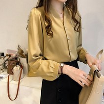 여성용 데일리 소프트 블라우스