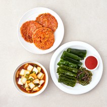 델리코 바로만든 반찬 해초쌈 165g + 김치전 130g + 양파 앤 청양고추장아찌 200g 세트, 1세트