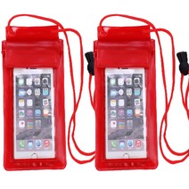 다해유 비치웨어 아웃도어 방수백, 붉은색, 2개