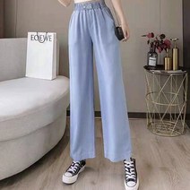여성용 레그 데님 밴딩 고무줄 청바지