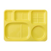 로흐야 단체급식 멜라민 다용도 식판 708, 연노랑