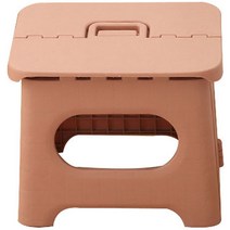 클레어라 다용도 휴대용 플라스틱 접이식 의자 중형, 핑크, 1세트