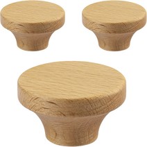 요롬코롬 원목 가구 나무손잡이 B타입, 원목색, 3개