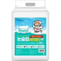 프리미요 강아지 논슬립 배변패드 슈퍼, 1개, 120개입