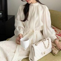 비비에모 드레시 퍼프 소매 쉬폰 블라우스 02730