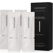 지오바니 차량용 스틱 디퓨저 리필, 4개, 미스티 아쿠아