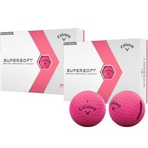 캘러웨이 슈퍼소프트 2023년 골프공 2피스 12p, 핑크, 12개입, 2개