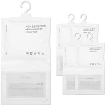 생활공작소 옷걸이형 제습제 점보형, 400g, 5개