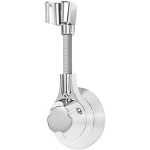 생활공식 강력 2중 흡착 자바라 샤워기 거치대, 1개, 실버