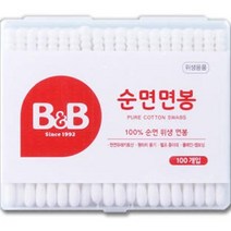 비앤비 유아용 사각 면봉, 100개입, 1개