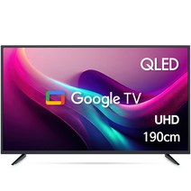 와이드뷰 4K UHD 구글3.0 QLED 스마트TV, 190cm(75인치), QWGE75UT1, 스탠드형, 방문설치