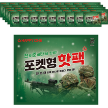 해피원 포켓형 전준태 핫팩 100g, 50개