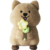 영이의숲 꽃을 든 복슬 꽃카 인형, 27cm, 혼합색상