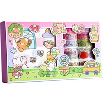 동아피엠에스 DIY 다꾸 종이 스티커 + 마스킹 데코테이프 기프트박스 세트, MK-2351, 1세트