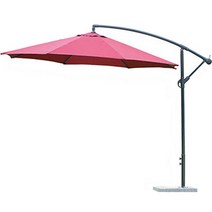 오션웨일 초대형 폴딩 원형 파라솔, 와인