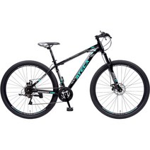 아텍스자전거 컴포트 프레임 29D 디스크 브레이크 MTB 자전거 미조립, 블랙 + 민트