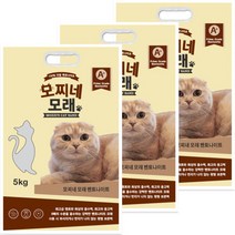 모찌네 고양이 모래, 5kg, 3개, 무향