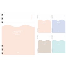 펜피아 3 500 스프링 필기가 편한 노트 5종 세트, 랜덤발송, 1세트