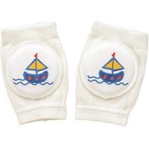 스타도어 유아용 러블리자수 메쉬 무릎보호대 2p, 돛단배, 1개