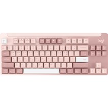 로지텍 SIGNATURE K855 무선 기계식 TKL 키보드, 텐키리스, 로즈
