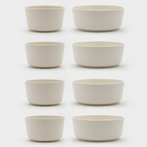 쓰임 마리벨 공기대접 4인 세트, 크림화이트, 공기 4p + 대접 4p
