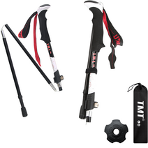 밀스펙 TMT 초경량 Z형 폴딩 등산스틱 2p + 바스켓 2p + 파우치 2p 세트, A타입