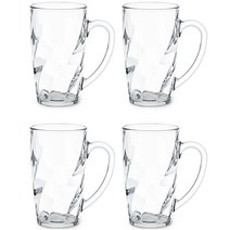 글라스락 내열강화 스핀머그 360ml RM-405, 투명, 4개