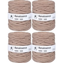 yarna 패브릭얀 르네상스 뜨개실 500g, 42 진한베이지, 4개