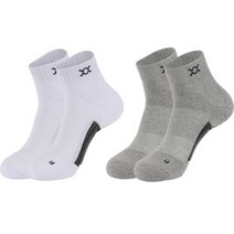 렉시 아이언 밸런스 앵클 골프 양말 2켤레 세트, 믹스팩