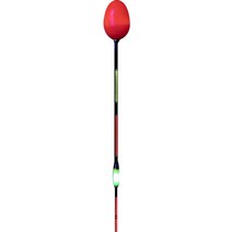 요수 이화스포츠 나비야 대물S 큰별 2점등 낚시찌 42cm, 레드 + 적색, 1개
