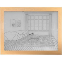 LED 그림 액자 무드등 소형, 여름하늘
