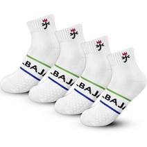 까스텔바작 여성용 그웬 골프 양말 쿠션 압박 단목 4켤레 세트 CSW-130, 그린, 4개