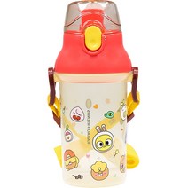 릴팡 카카오프렌즈키즈 앵커 원터치 어깨끈 미니 물통, 혼합색상, 360ml