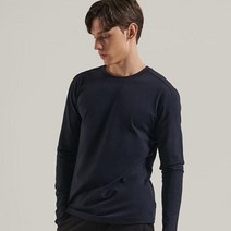 몽벨 남성용 기모 라운드 이너 긴팔 티셔츠