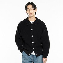 킨록 남성용 워셔블 코튼 하찌 카라 가디건