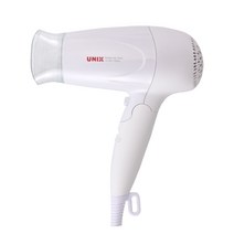 유닉스 접이식 헤어 드라이기 UN-A3005 1700W, 화이트