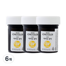 윌튼 아이싱칼라 블랙, 28.3g, 6개