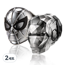 스턴 마블 차량용 방향제 자동차 디퓨저, 2세트, 미드나잇블랙 아이언맨, 블루드씨엘