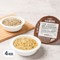 루솔 이유식 2단계 중기 한우세트 (냉장), 216번 한우 검은콩 비타민채죽, 217번 한우 표고버섯 미역죽, 210번 바나나 단호박죽, 4세트