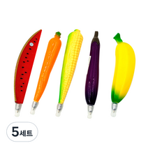 더오픈하우스 3D 냉장고 자석볼펜 5종 세트, 혼합색상, 5세트