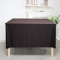 생활방수 테이블보, BROWN, 180 x 155cm