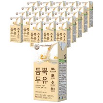 유기농마루 듬뿍두유 무가당, 190ml, 24개입