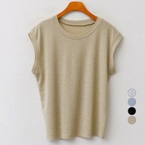 엔비룩 여성용 캡소매 린넨나시